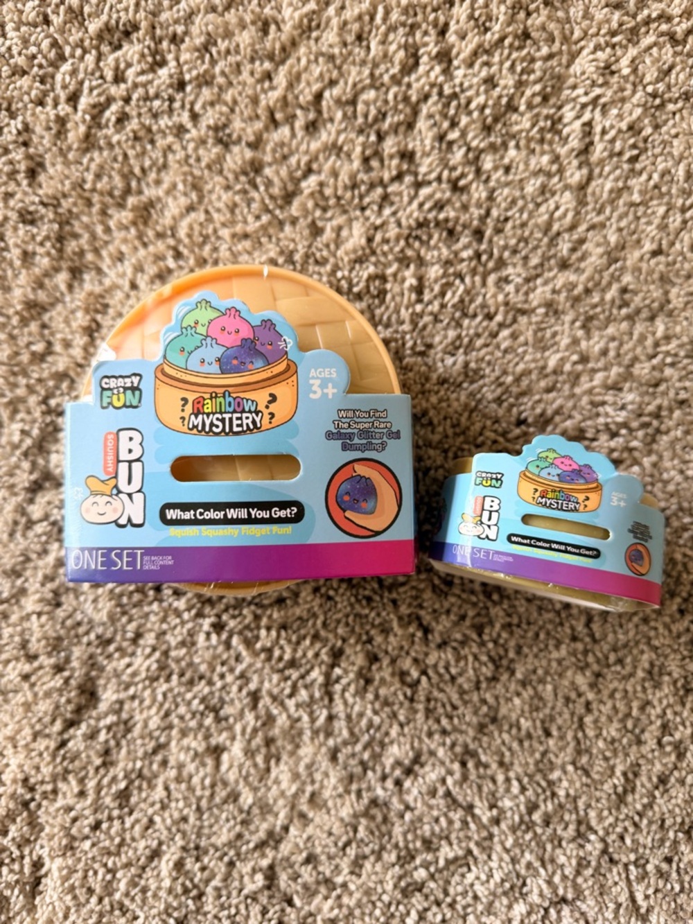 Rainbow Mystery Dumpling Kids Toy set- Multicolor, small & large dumpling